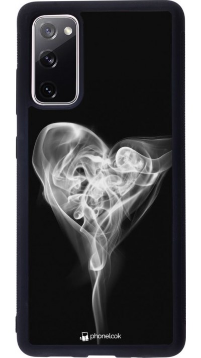 Coque Samsung Galaxy S20 FE - Silicone rigide noir Valentine 2022 Black Smoke Coque Samsung Galaxy S20 FE - Silicone rigide noir Valentine 2022 Black Smoke