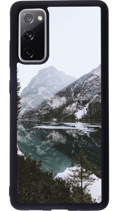 Coque Samsung Galaxy S20 FE 5G - Silicone rigide noir Winter 22 snowy mountain and lake Coque Samsung Galaxy S20 FE 5G - Silicone rigide noir Winter 22 snowy mountain and lake