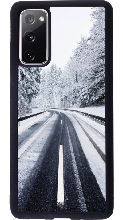 Coque Samsung Galaxy S20 FE 5G - Silicone rigide noir Winter 22 Snowy Road Coque Samsung Galaxy S20 FE 5G - Silicone rigide noir Winter 22 Snowy Road