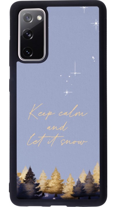 Samsung Galaxy S20 FE 5G Case Hülle - Silikon schwarz Winter 25 Winter illustration of trees