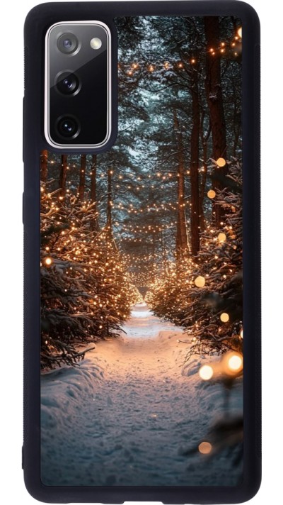 Samsung Galaxy S20 FE 5G Case Hülle - Silikon schwarz Winter 25 Winter snowy road