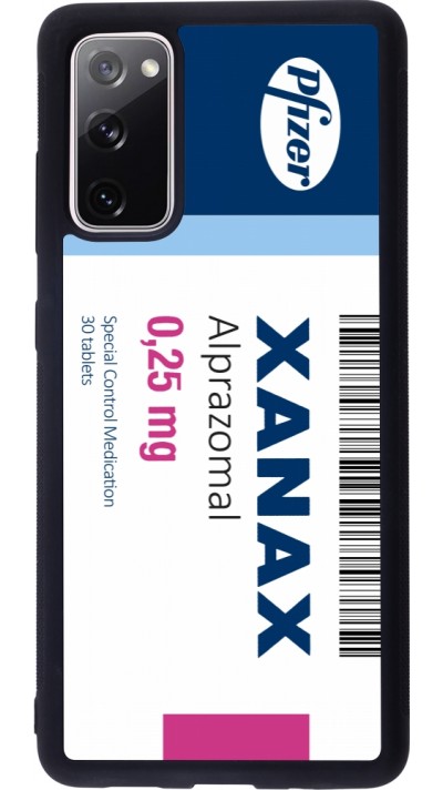 Coque Samsung Galaxy S20 FE 5G - Silicone rigide noir Xanax Alprazolam 2025