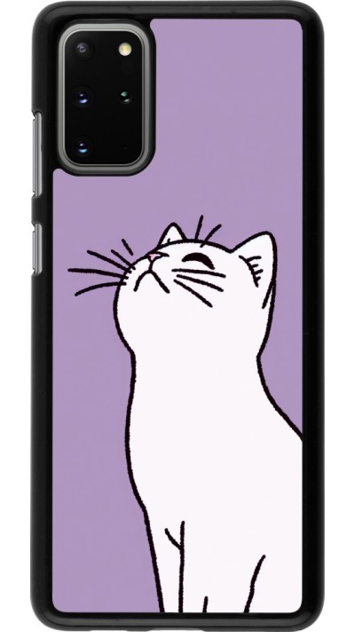 Samsung Galaxy S20+ Case Hülle - Chat auf lila Hintergrund