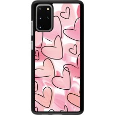 Samsung Galaxy S20+ Case Hülle - Easter 2023 pink hearts