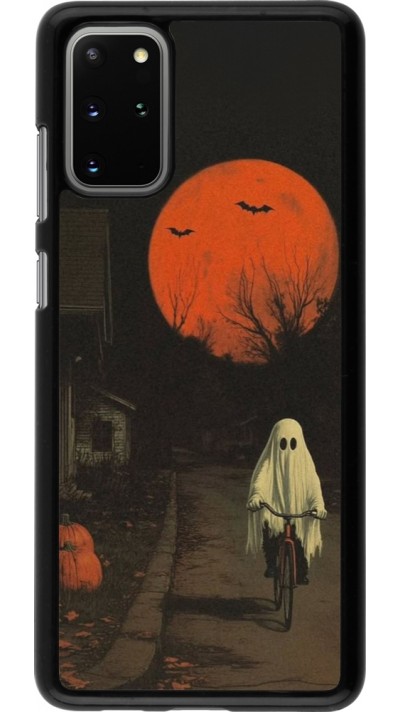 Samsung Galaxy S20+ Case Hülle - Halloween 2025 Ghost on a bicycle