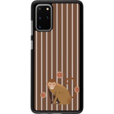 Samsung Galaxy S20+ Case Hülle - Monkey with stripes