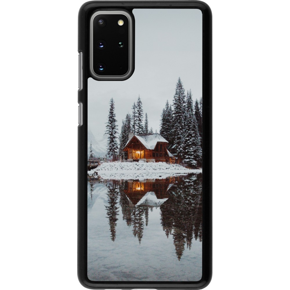 Samsung Galaxy S20+ Case Hülle - Winter 25 Winter house forest afternoon