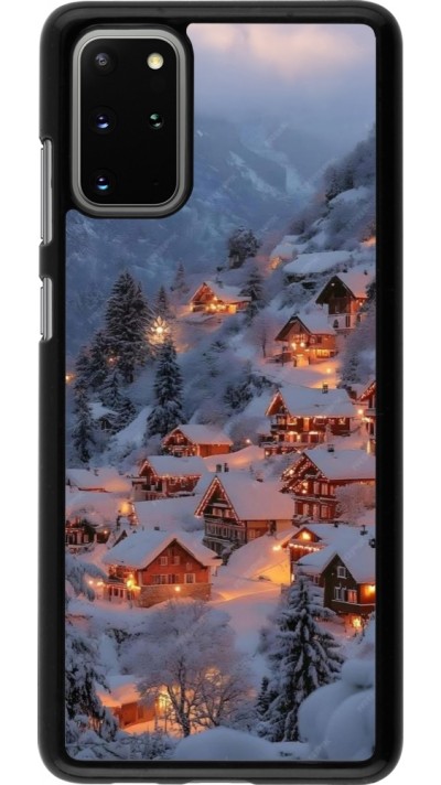 Samsung Galaxy S20+ Case Hülle - Winter 25 Winter snowy village