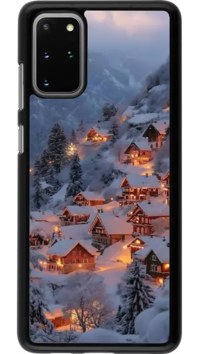 Samsung Galaxy S20+ Case Hülle - Winter 25 Winter snowy village