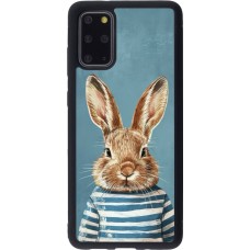 Samsung Galaxy S20+ Case Hülle - Silikon schwarz Easter 2026 Rabbit navy