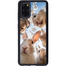 Samsung Galaxy S20+ Case Hülle - Silikon schwarz Easter 2026 Rabbits