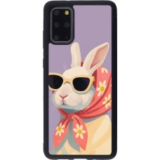 Samsung Galaxy S20+ Case Hülle - Silikon schwarz Easter 2026 Rabbit with scarf
