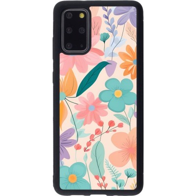 Samsung Galaxy S20+ Case Hülle - Silikon schwarz Easter 2024 spring flowers