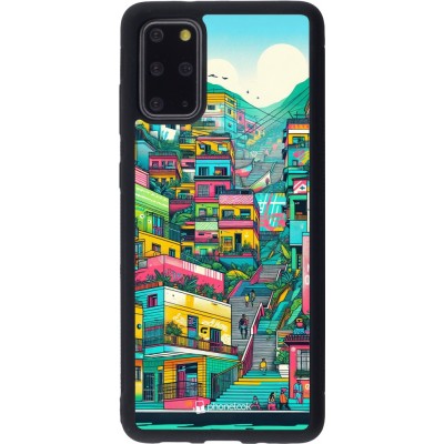 Samsung Galaxy S20+ Case Hülle - Silikon schwarz Medellin Comuna 13 Kunst