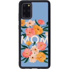 Coque Samsung Galaxy S20+ - Silicone rigide noir Mom 2026 Flowers