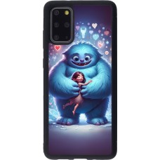 Samsung Galaxy S20+ Case Hülle - Silikon schwarz Valentin 2024 Flauschige Liebe