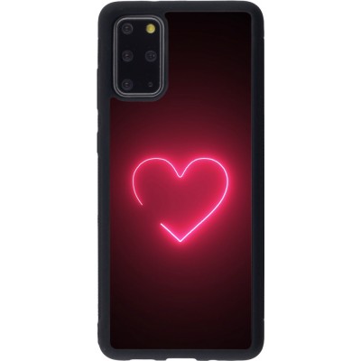 Samsung Galaxy S20+ Case Hülle - Silikon schwarz Valentine 2023 single neon heart