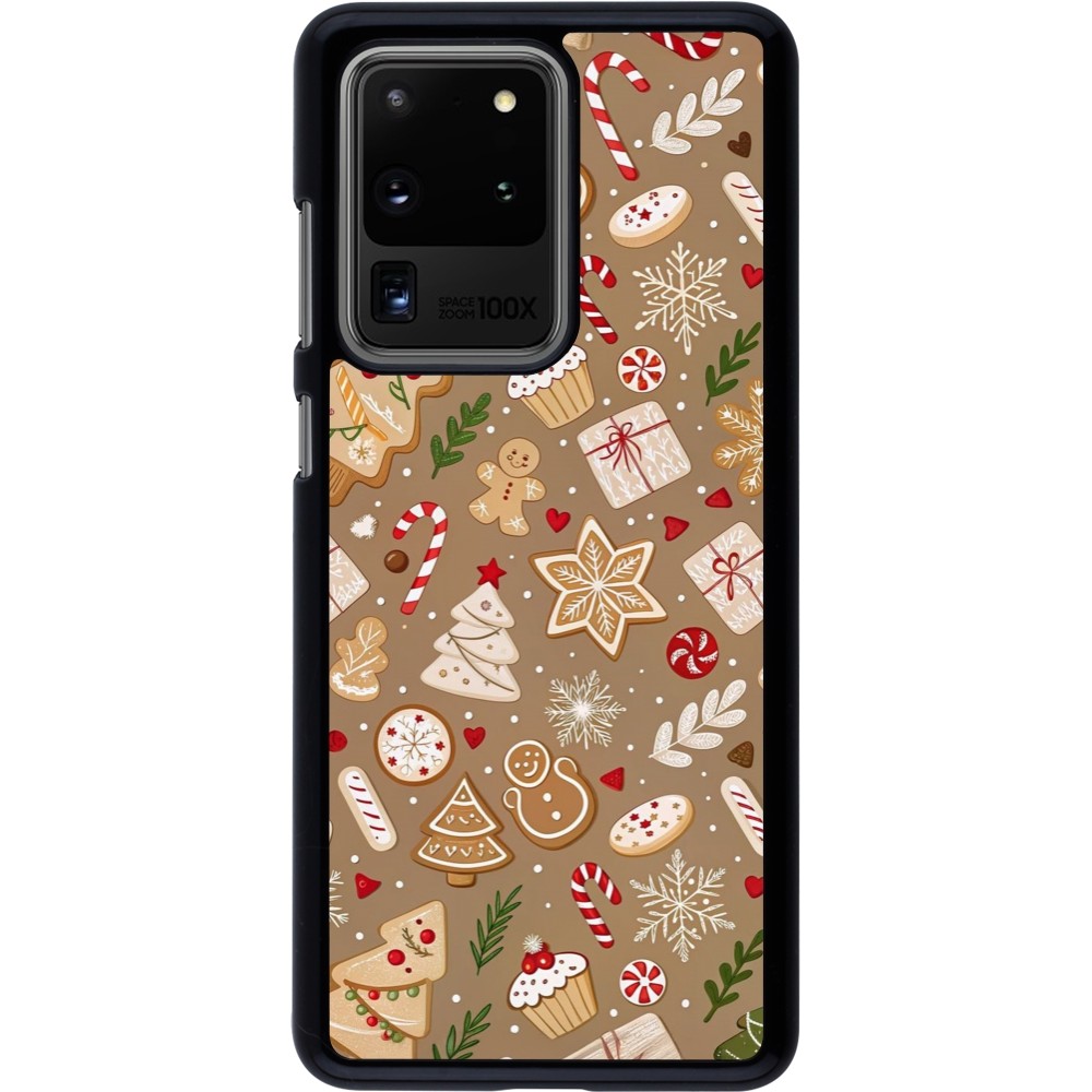 Samsung Galaxy S20 Ultra Case Hülle - Christmas 25 Pattern Ginger Cookie