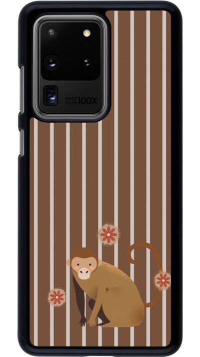Samsung Galaxy S20 Ultra Case Hülle - Monkey with stripes