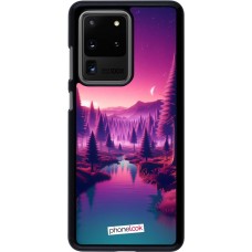 Samsung Galaxy S20 Ultra Case Hülle - Lila-rosa Landschaft