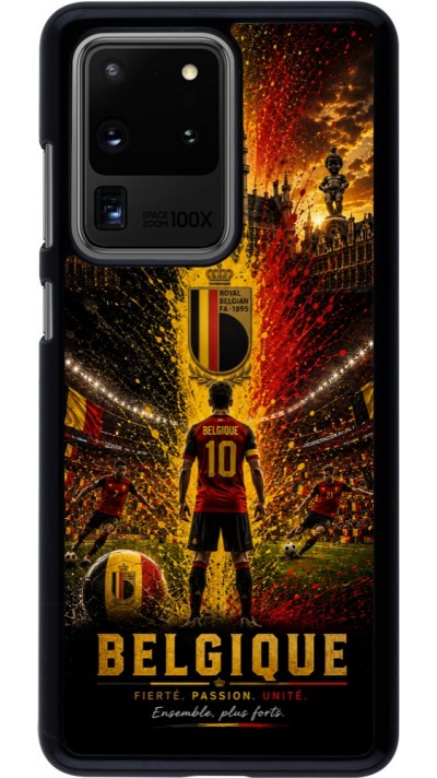 Coque Samsung Galaxy S20 Ultra - Football Belgique splash 2026