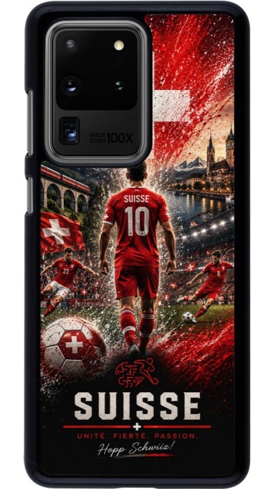Coque Samsung Galaxy S20 Ultra - Football Suisse splash 2026