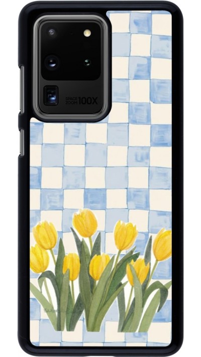 Samsung Galaxy S20 Ultra Case Hülle - Blue vichy tulips 2026