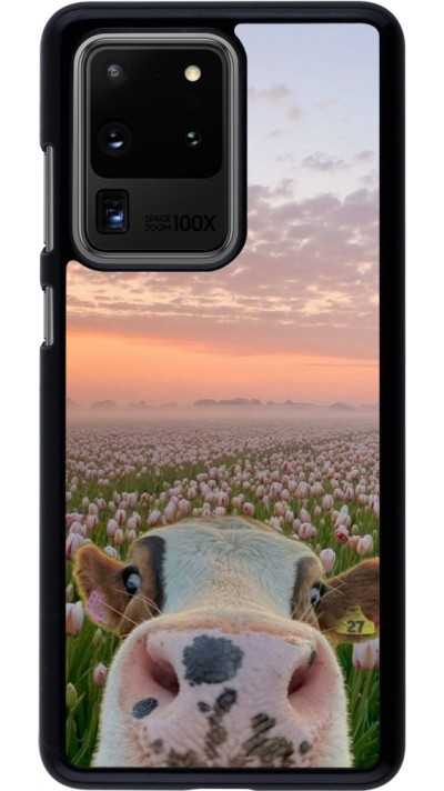 Samsung Galaxy S20 Ultra Case Hülle - Cow with tulips 2026