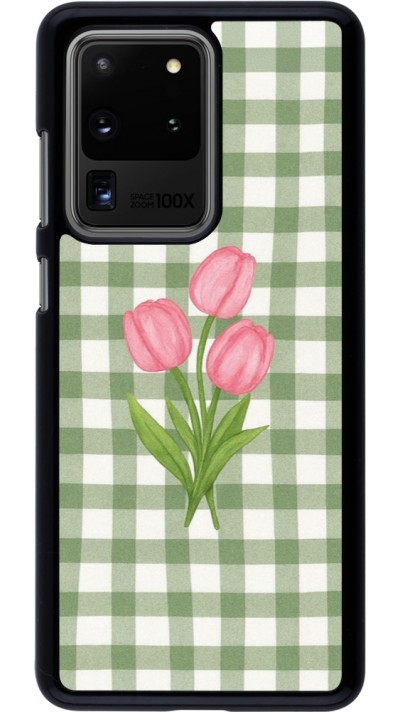 Samsung Galaxy S20 Ultra Case Hülle - Green vichy tulips 2026
