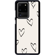 Samsung Galaxy S20 Ultra Case Hülle - Valentine 2023 minimalist hearts