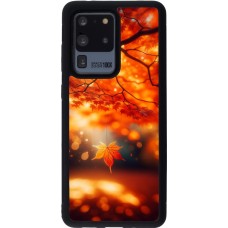 Samsung Galaxy S20 Ultra Case Hülle - Silikon schwarz Herbst Magisch Orange