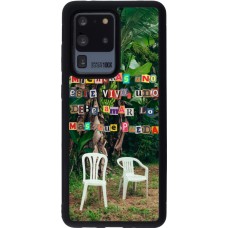 Samsung Galaxy S20 Ultra Case Hülle - Silikon schwarz Chairs DTMF
