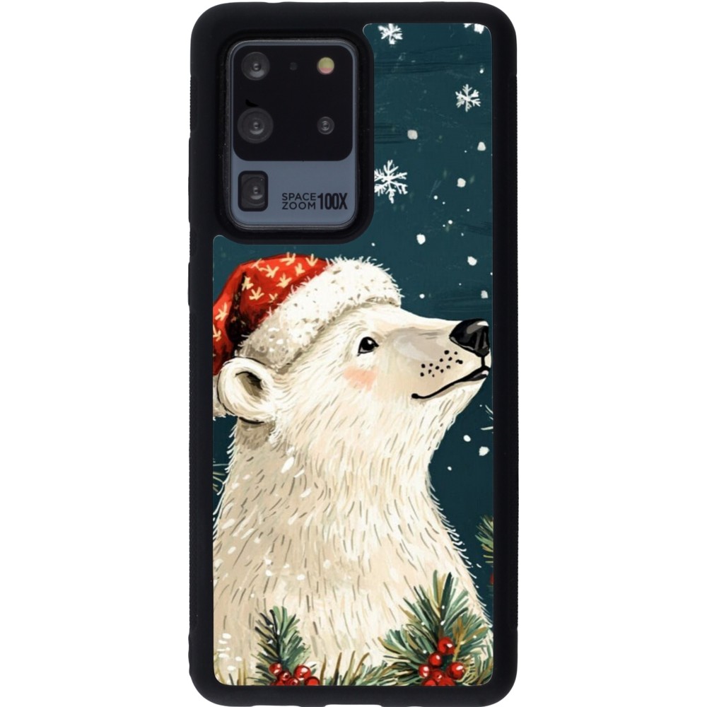 Samsung Galaxy S20 Ultra Case Hülle - Silikon schwarz Christmas 25 Bear