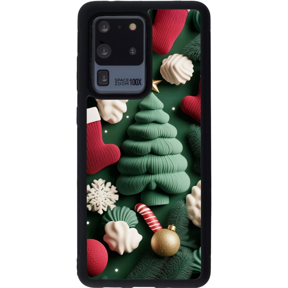 Samsung Galaxy S20 Ultra Case Hülle - Silikon schwarz Christmas 25 Christmas textiles