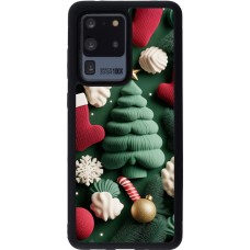 Samsung Galaxy S20 Ultra Case Hülle - Silikon schwarz Christmas 25 Christmas textiles