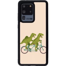 Samsung Galaxy S20 Ultra Case Hülle - Silikon schwarz Dinosaurs on bikes 2026
