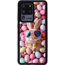 Samsung Galaxy S20 Ultra Case Hülle - Silikon schwarz Easter 2026 Rabbit fun