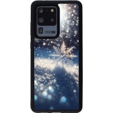 Samsung Galaxy S20 Ultra Case Hülle - Silikon schwarz Schneeflocke Solar Glanz
