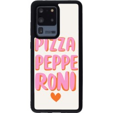 Samsung Galaxy S20 Ultra Case Hülle - Silikon schwarz Pizza pepperoni 2026
