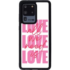 Samsung Galaxy S20 Ultra Case Hülle - Silikon schwarz Saint Valentines Day 26 Love all we need is