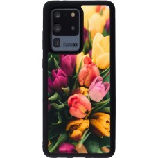 Samsung Galaxy S20 Ultra Case Hülle - Silikon schwarz Bouquet of tulips 2026