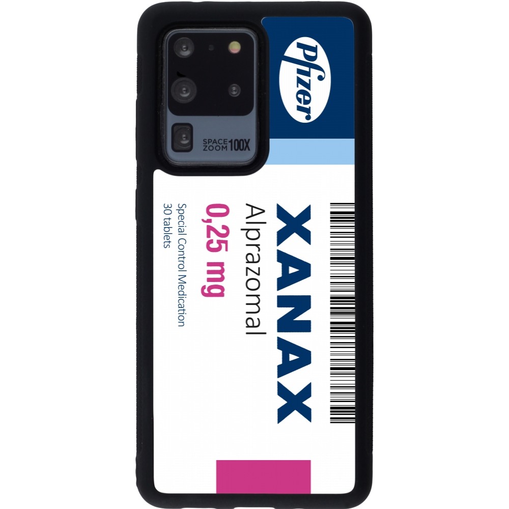Samsung Galaxy S20 Ultra Case Hülle - Silikon schwarz Xanax Alprazolam 2025
