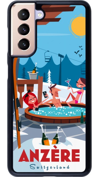 Samsung Galaxy S21 5G Case Hülle - Anzère Mountain Jacuzzi