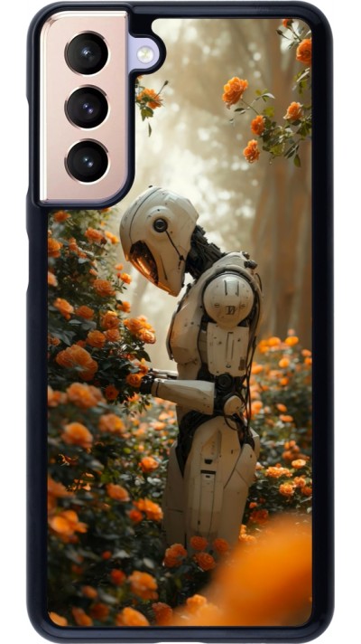 Samsung Galaxy S21 5G Case Hülle - Astronaut flowers 2025