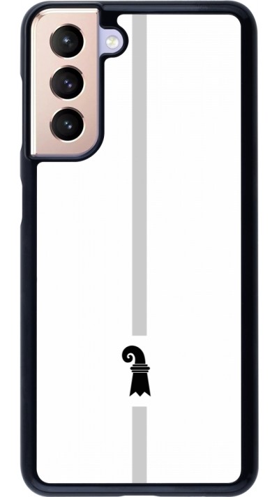 Samsung Galaxy S21 5G Case Hülle - Kanton BS weiss