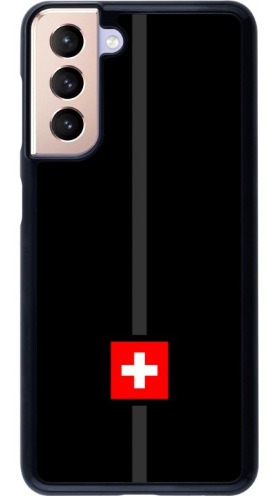 Samsung Galaxy S21 5G Case Hülle - Kanton CH schwarz