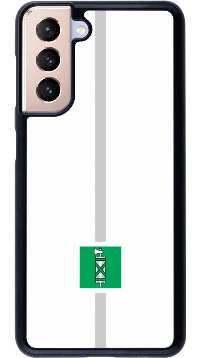 Samsung Galaxy S21 5G Case Hülle - Kanton SG weiss