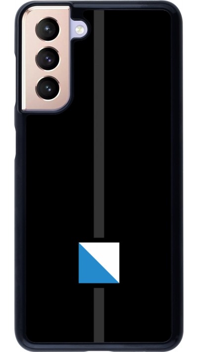 Samsung Galaxy S21 5G Case Hülle - Kanton ZH schwarz