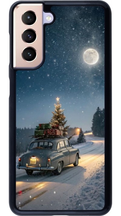 Samsung Galaxy S21 5G Case Hülle - Christmas 25 Car with Tree Xmas