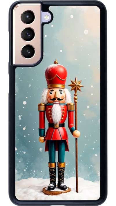 Samsung Galaxy S21 5G Case Hülle - Christmas 25 Nutcracker Snow
